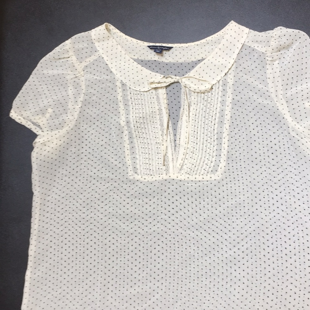 NWOT American Eagle Polka Dot Blouse